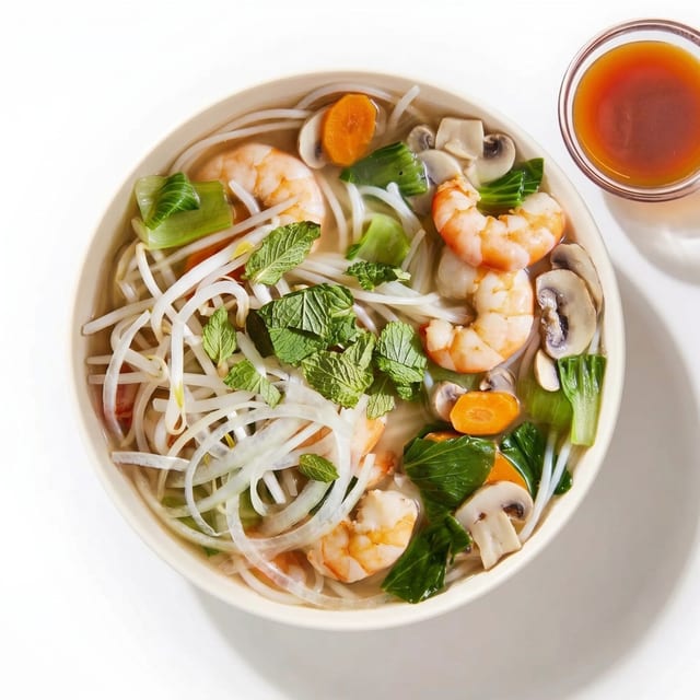 Shrimp Noodle Soup.