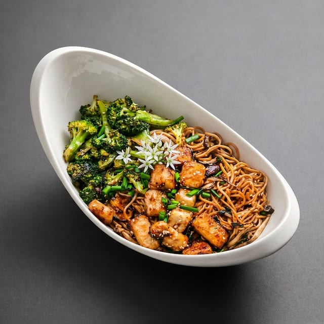 Pan Fried Noodles Veg & Tofu.