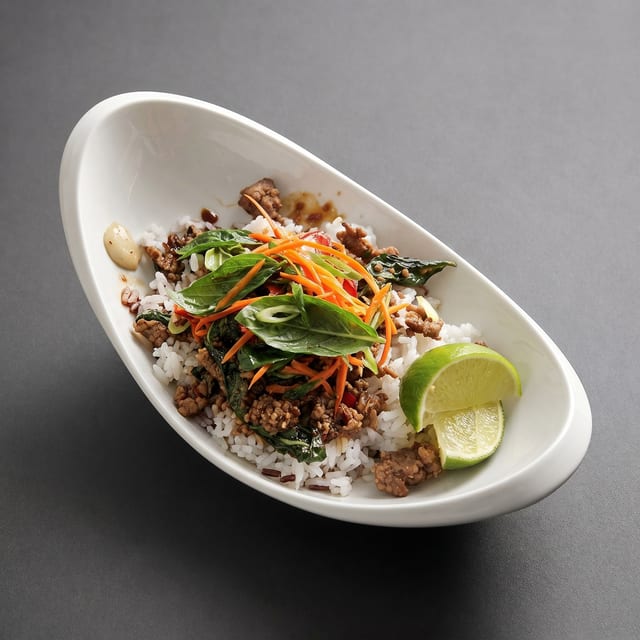 Basil Beef Entree.