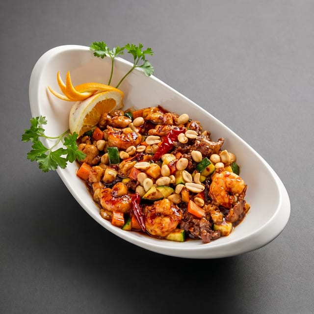 Kung Pao Triple Delight.