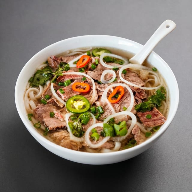 Pho Steak and Tendon.