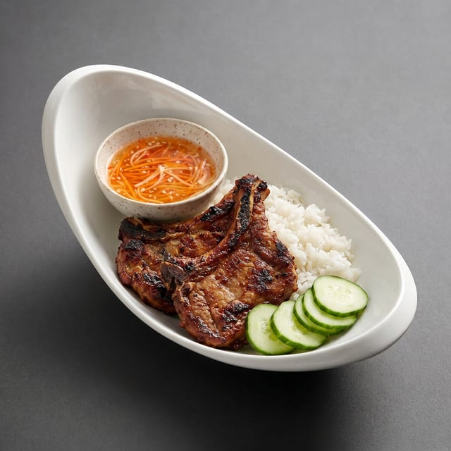 Grilled Pork Rice Plate.