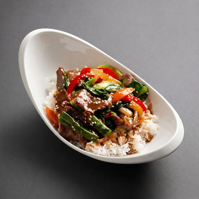 Mixed Vegetables with Beef.