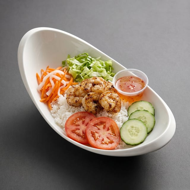 Shrimp Rice Plate.