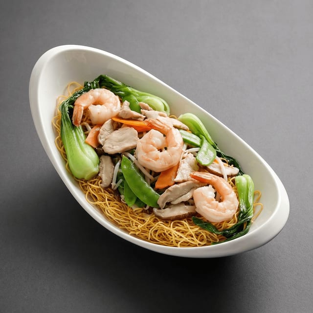 Pan Fried Noodles Seafood.