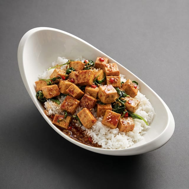Basil Tofu Entree.