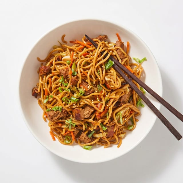 Lo Mein Pork.
