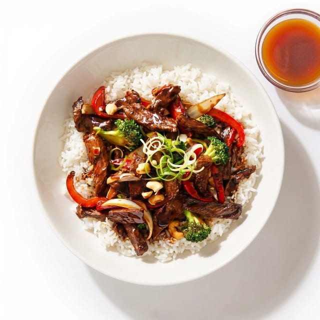 Cantonese Beef with Onions.