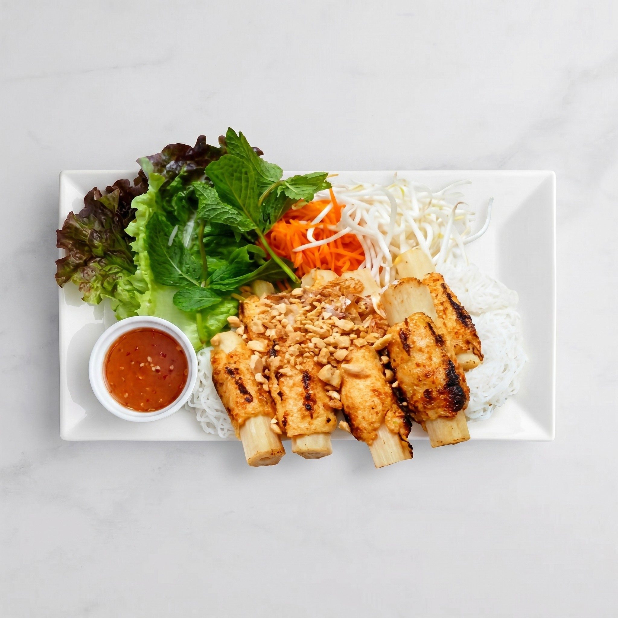 Grilled Shrimp Banh Hoi.