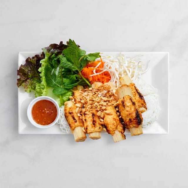 Grilled Shrimp Banh Hoi.