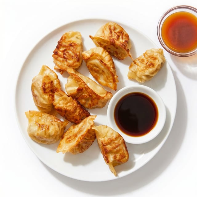 Fried Chicken Dumplings.